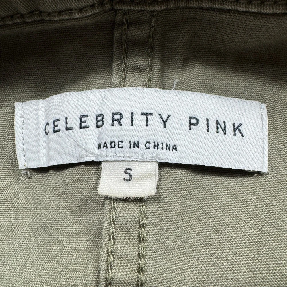 Celebrity Pink Women Jumpsuit Uniform Green Small Short Sleeve Utility Coverall - Picture 10 of 11